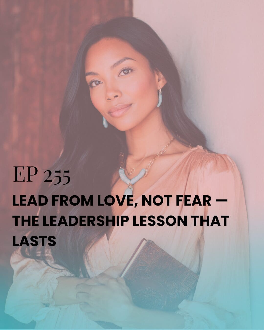 Confident woman leading with love and alignment, representing feminine leadership built on emotional intelligence and purpose.